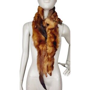 Antique Koseff Furs Whole Mink Body Pelts Heads Tails Hands Feet Fur Scarf Stole